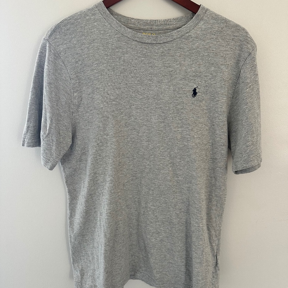 Polo Ralph Lauren Gray Everyday Basic Staple Casual 100% Cotton T-shirt SZ XL